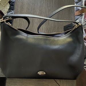 Coach leather shoulder/crossbody bag